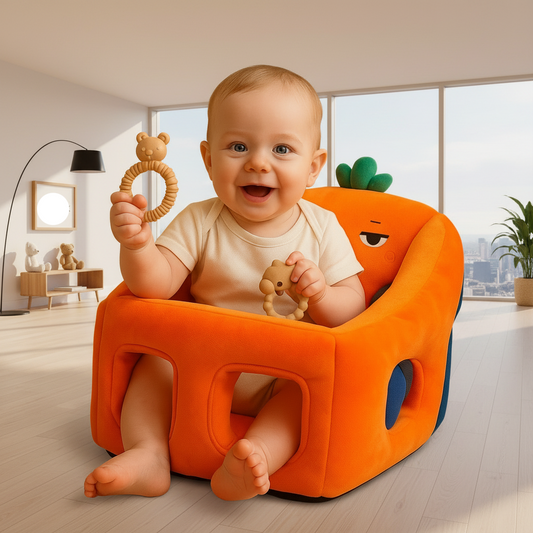 Premium Baby Support Seat – Orange Carrot Edition