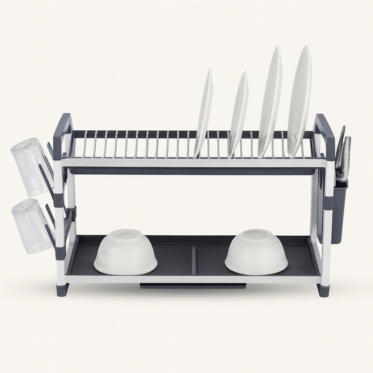 Binca 2 Tier Aluminium Dish Rack