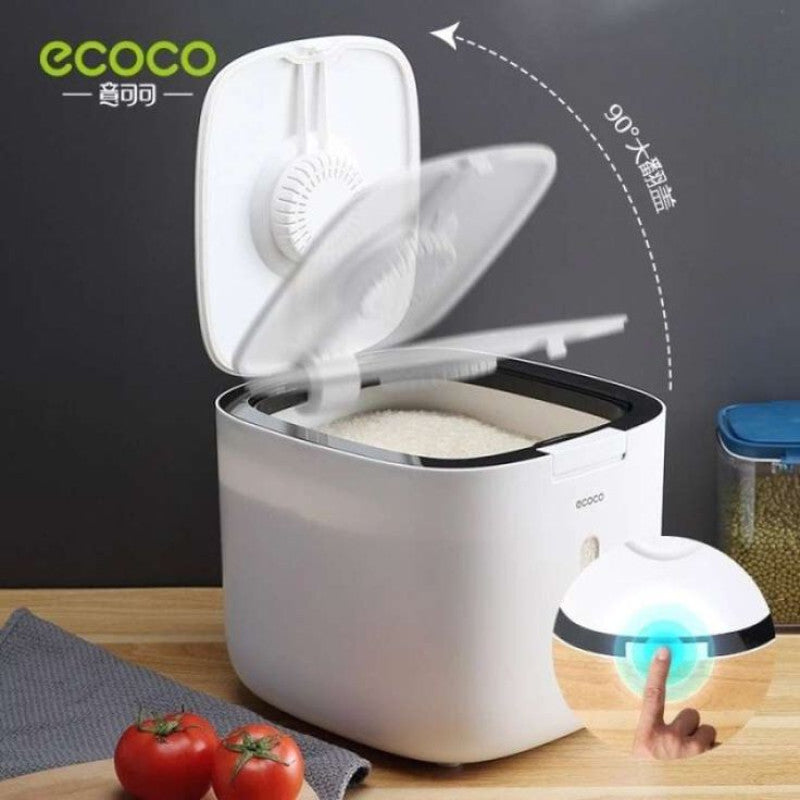 Ecoco Moist Proof Premium Rice Box – Airtight Kitchen Storage Container | Adornia.pk