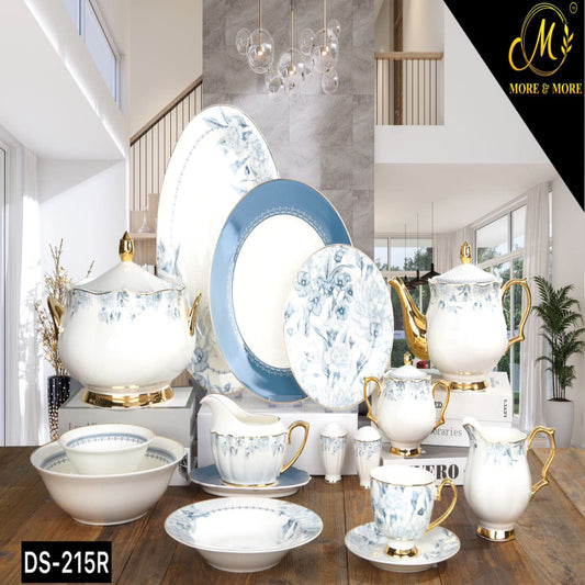 JOHANSON BROS Dinner Set – Elegant 65 & 89 Pcs Full Crockery for 8 & 12 Persons | Premium Ceramic Tableware Collection