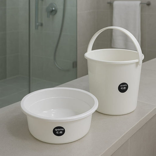 Premium Imported Washroom Bucket & Tub Set – Durable & Stylish