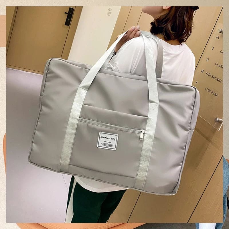 Travel Hand Bag, Nylon Waterproof Fitness Clothing Shoulder Bag, Large Capacity Folding Travel Bag, Luggage Bag For Moving House Business Trip Travel