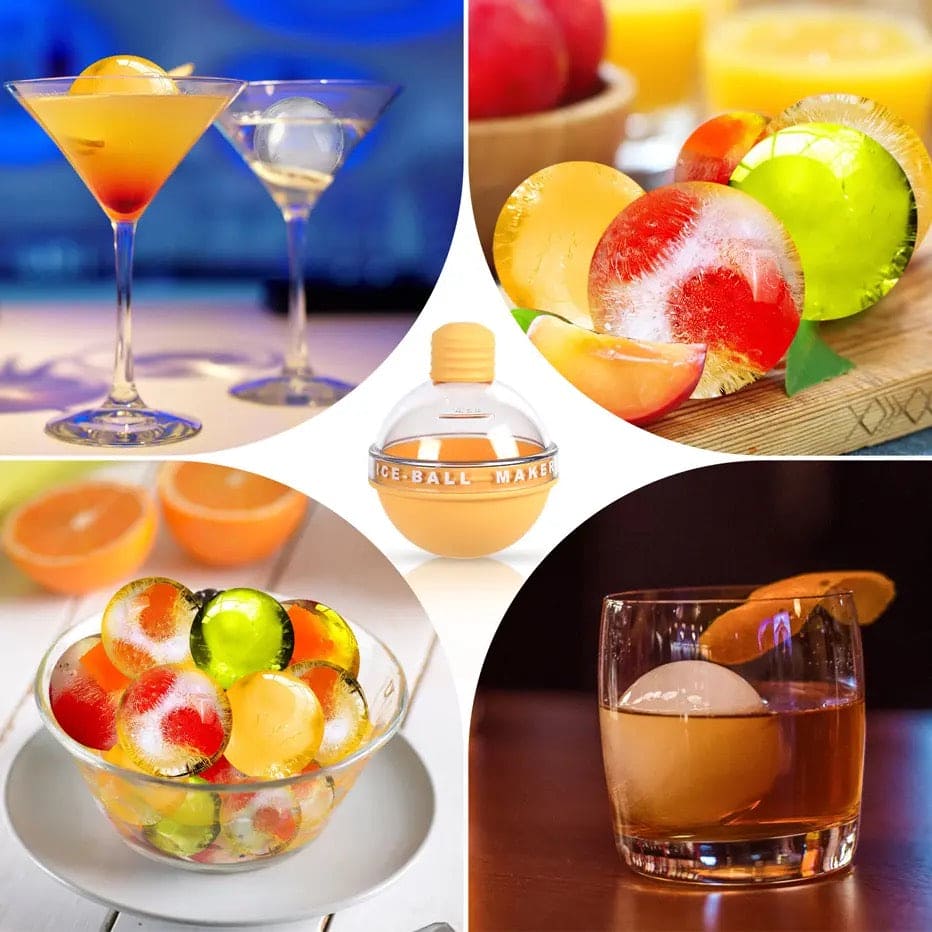 Ice Ball Maker, Round Ice Hockey Mold, Light Bulb Shape Ice Ball Maker Mold, Colorful Ice Ball Maker, Household Round Ice Maker Cube, Frozen Ice Ball Mold, Creative Homemade Ice Ball Artifact, Magic Beverage Ice Maker, Silicone Nice Ice Cube Trays