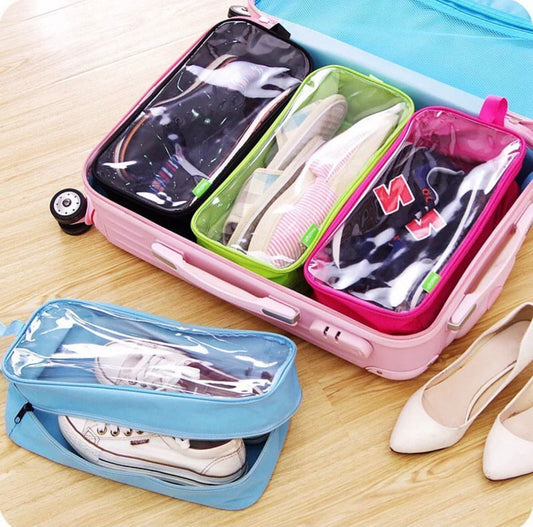 Large Capacity Colorful Travel Transparent Shoe Bag