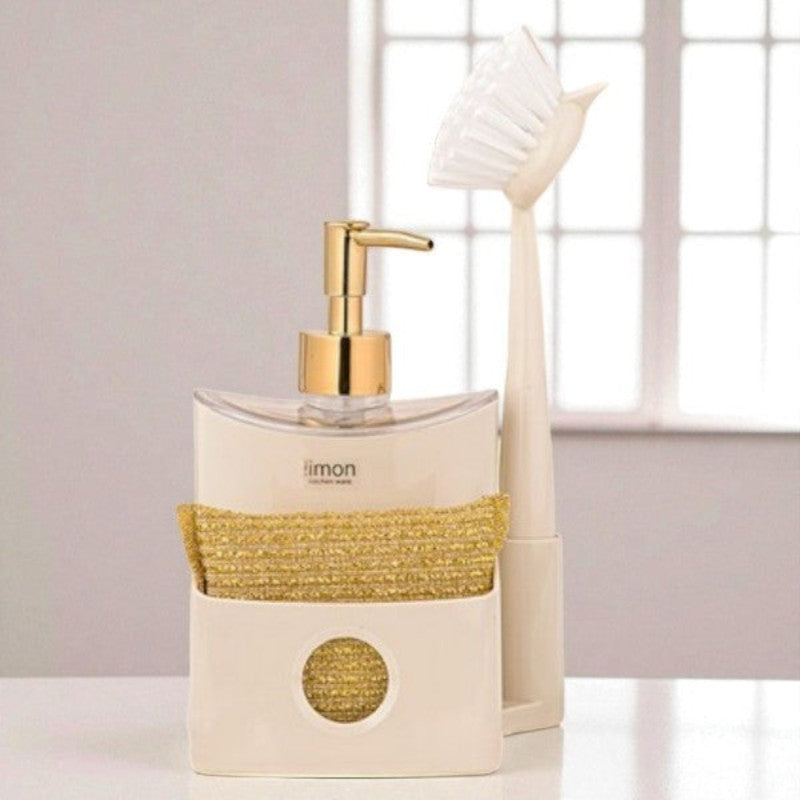 Limon Dishwashing Liquid Dispenser Set of 3 – Stylish Soap Dispenser Bottles for Kitchen & Sink Organization | Adornia.pk