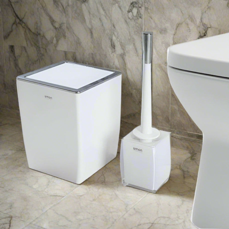 LuxeSwing Dustbin & Brush Set (1810) by Limon