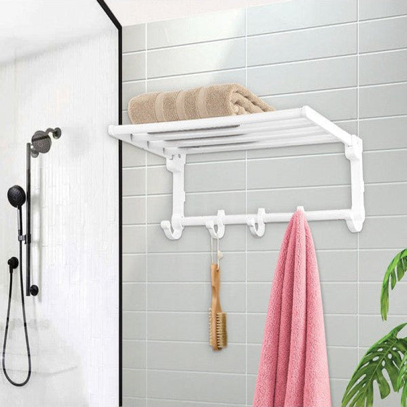 Limon Towel & Clothes Rack with Adjustable Hangers – Space-Saving Multi-Bar Drying Stand (1940) | Adornia.pk