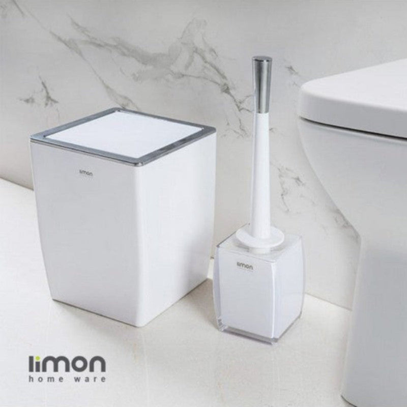 LuxeSwing Dustbin & Brush Set (1810) by Limon