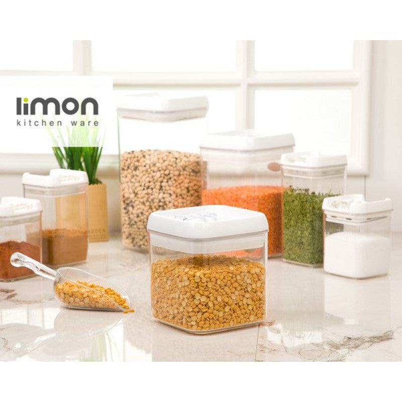 Limon Multi-Use Square Airtight Jar – Durable Food Storage Container for Kitchen & Pantry | Adornia.pk