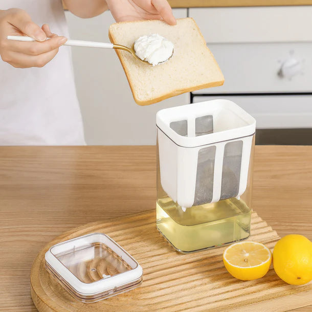 1100ml Yogurt Filter with Ultra-Fine Mesh Strainer – Greek Yogurt Maker & Nut Milk Kit