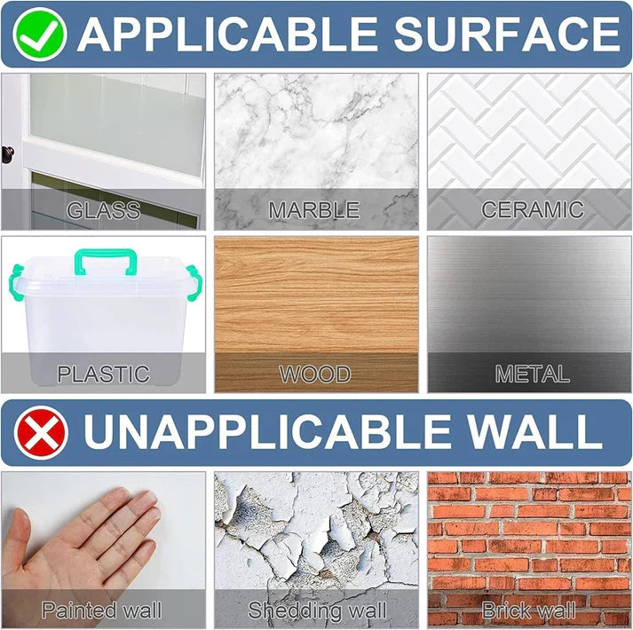 Reusable Waterproof Double-Sided Adhesive Stickers – 60 Pcs Per Pack (Buy 1 Get 1 Free)