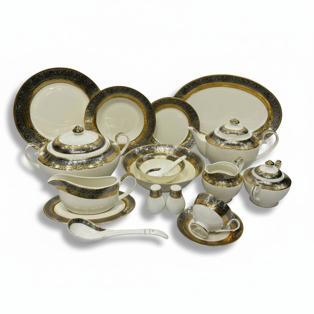 Yamasen Japan Dinner Set of 75 Pieces – 8-Person Serving 103 Pieces – 12-Person Serving