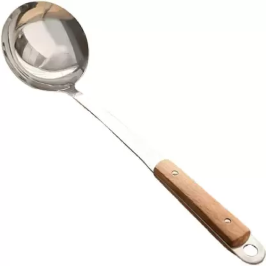 Stainless steel Woden Handel grabe spoon]