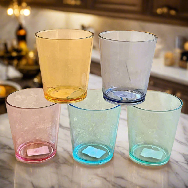 6 Pcs  Unbreakable Premium Drinking Acrylic Glasses