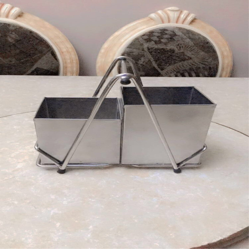 tainless steel spoon holder.