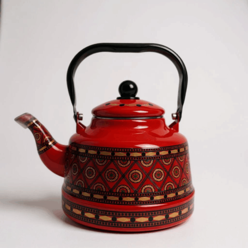Enamel Kettle 2.5 Ltr | Decorative Tea and Water Kettle with Handle | Adornia Pakistan