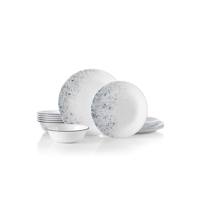 Corelle Indigo Speckle 18 Piece Dinner Set