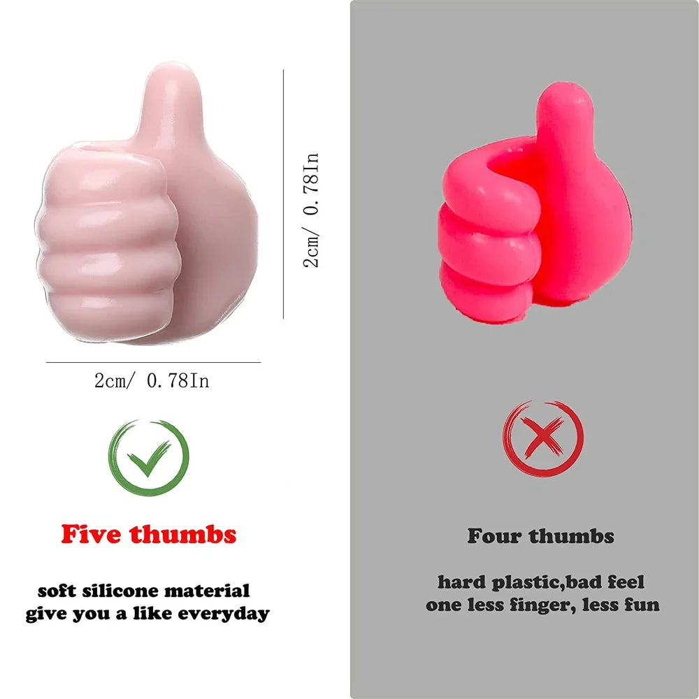 Wall Mounted Silicone Thumb Holder (Pack of 10)