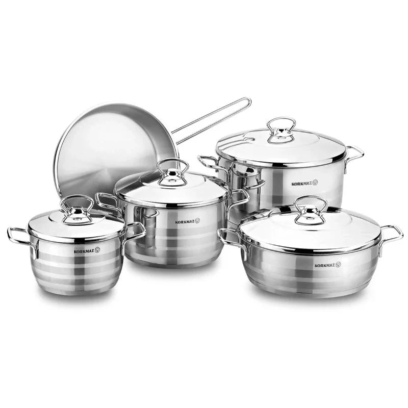 Korkmaz A-1900 Astra 9 Pcs Cookware Set