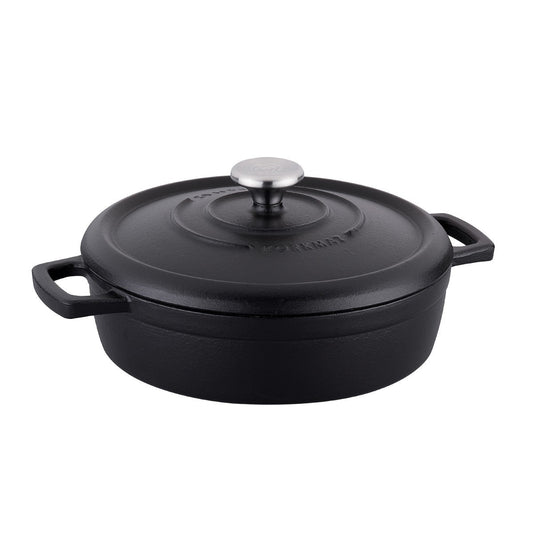 Korkmaz Casta Grill Low Casserole 26x7 Black