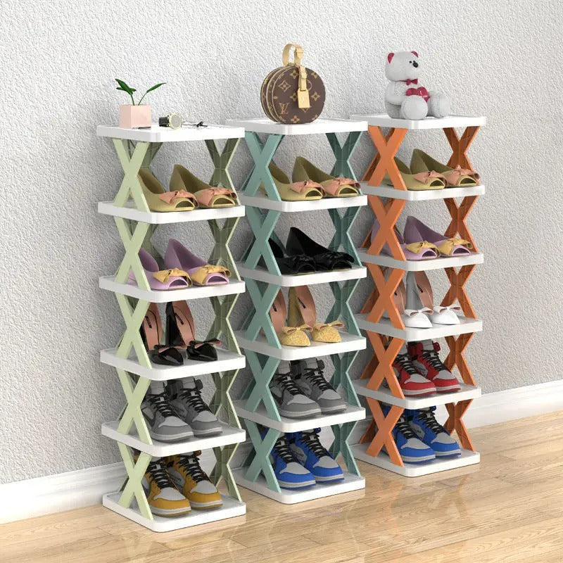 5 Layer Shoe Rack Organizer – Space-Saving Shoe Storage Shelf for Closet, Bathroom & Door