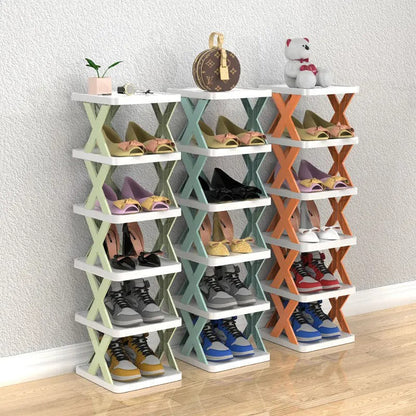5 Layer Shoe Rack Organizer – Space-Saving Shoe Storage Shelf for Closet, Bathroom & Door