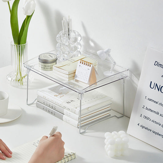 Clear desk organizer