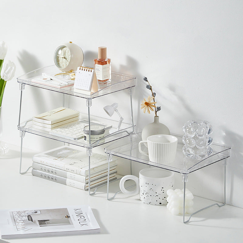 Clear desk organizer