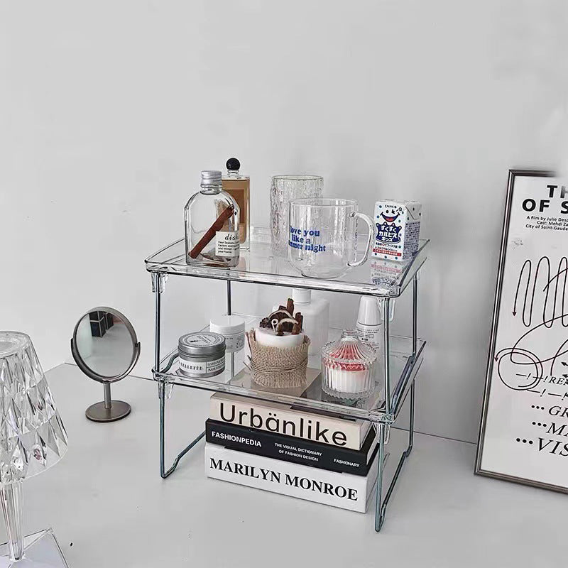 Clear desk organizer