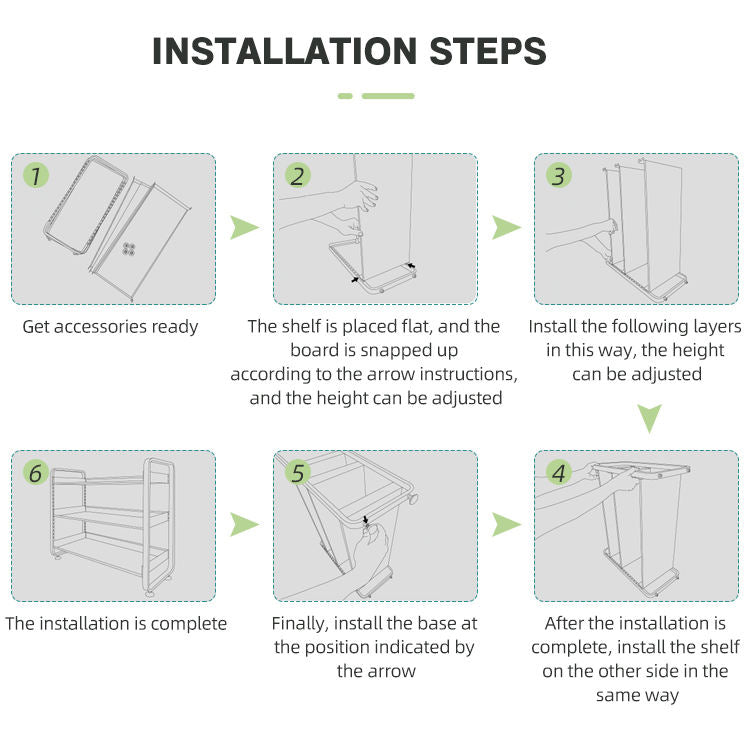 5 Tiers Kitchen Rack