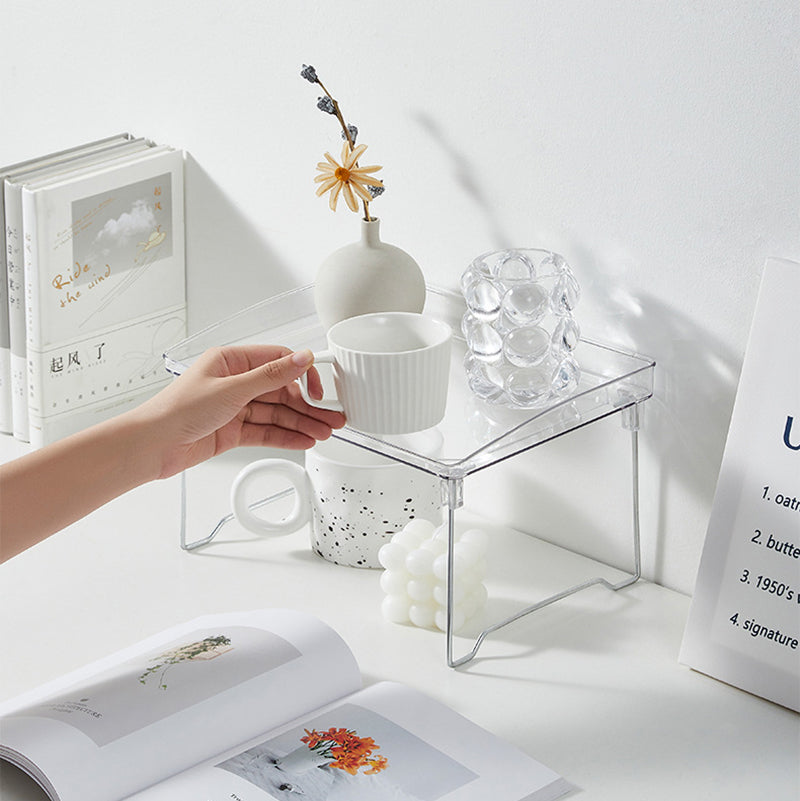 Clear desk organizer