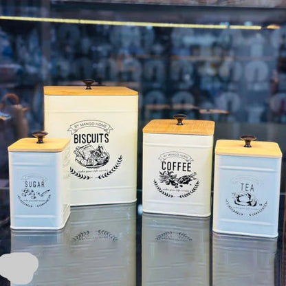 Metal Food Containers Set of 4