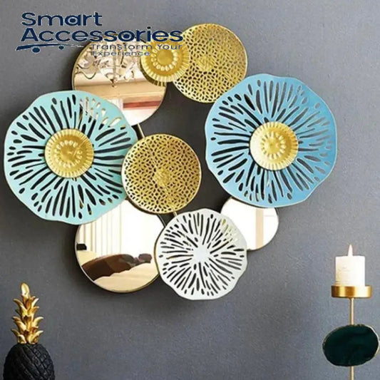 Metallic Round Shaped Wall Decor