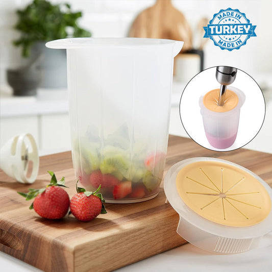 Mixing Container With Protective Lid