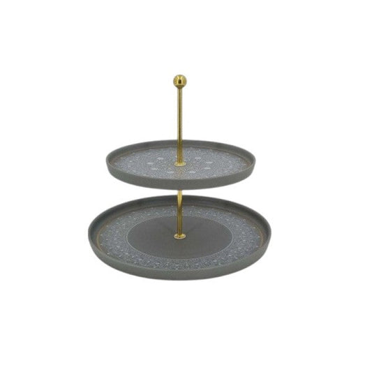 2Tier Pastry Gray Half- Design 12c-MK293