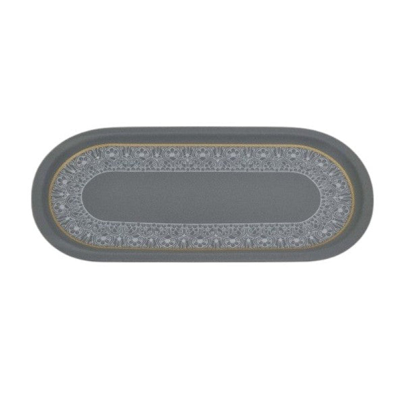 Oval Platter Gray Half- Design 18c-MK295
