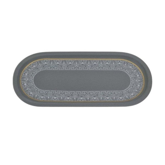 Oval Platter Gray Half- Design 18c-MK295