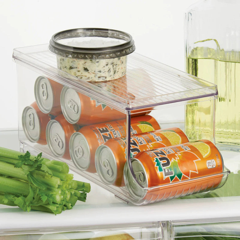 Limon Stackable Beverage & Essentials Organizer with Removable Lid – Multi-Purpose Storage Box for Fridge & Kitchen (2129) | Adornia.pk