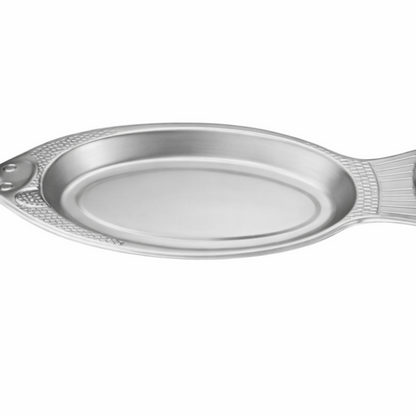 PREMIUM FISH-SHAPED STAINLESS STEEL PLATE – ELEGANT KITCHEN SERVING DISH