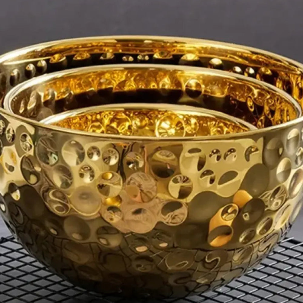 PREMIUM GOLD FINISH STAINLESS STEEL BOWL – MULTIPURPOSE