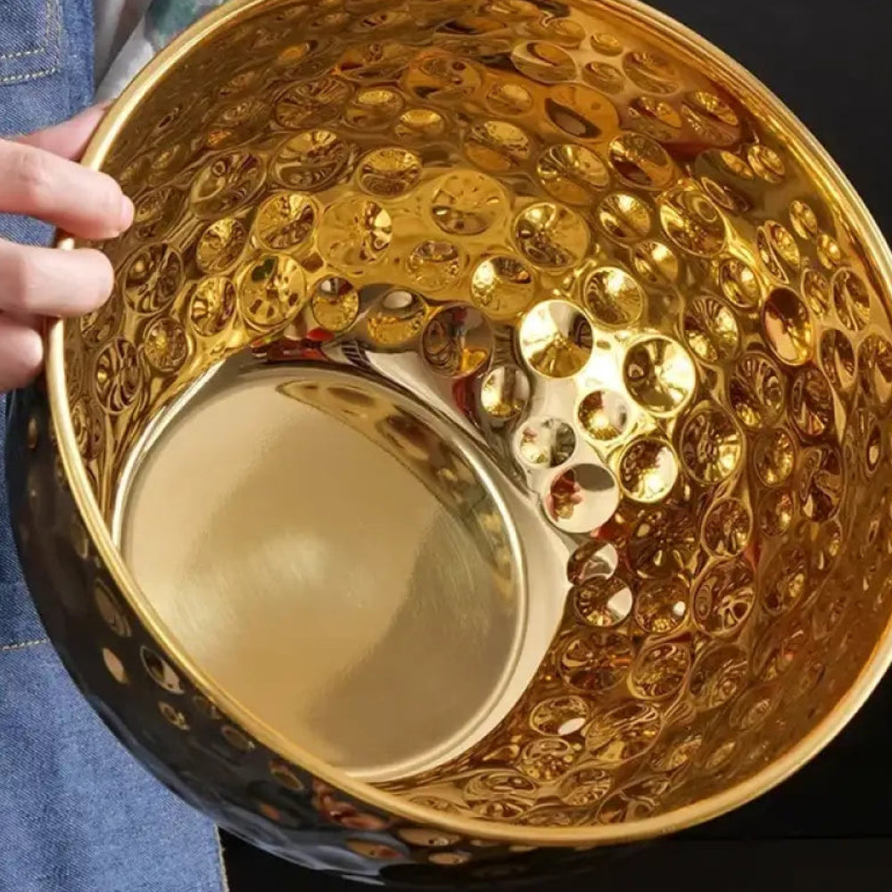 PREMIUM GOLD FINISH STAINLESS STEEL BOWL – MULTIPURPOSE