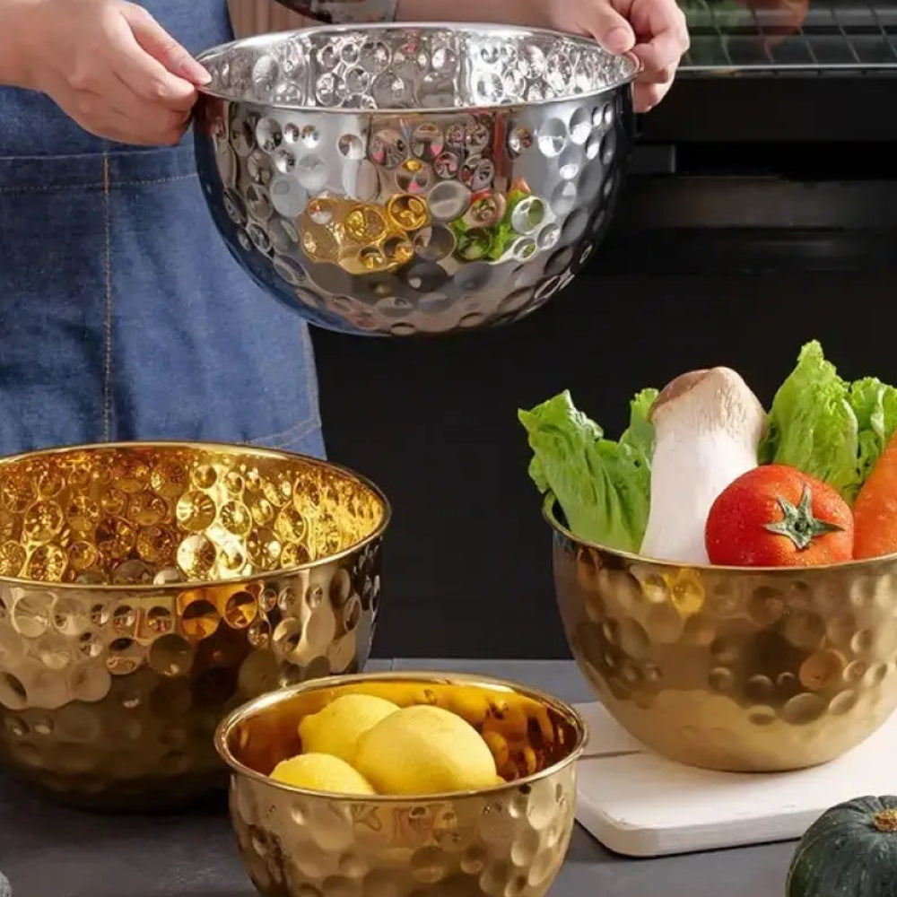 PREMIUM GOLD FINISH STAINLESS STEEL BOWL – MULTIPURPOSE