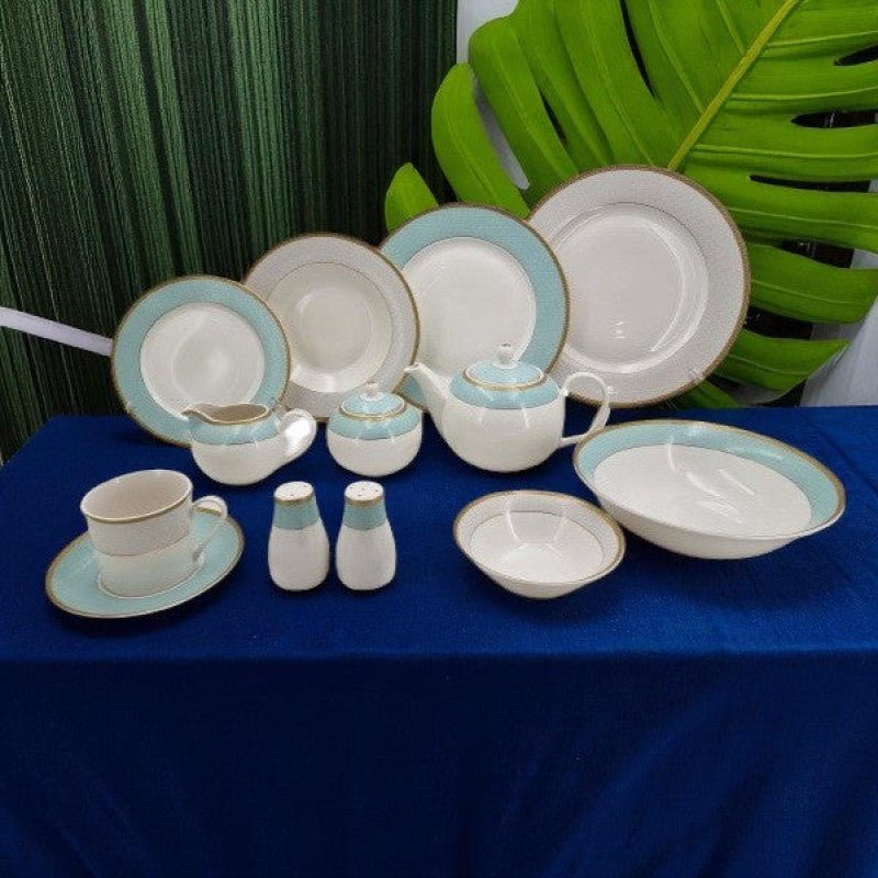 47P CrayGray Dinner Set – Elegant Full Crockery Collection | Premium Ceramic Tableware