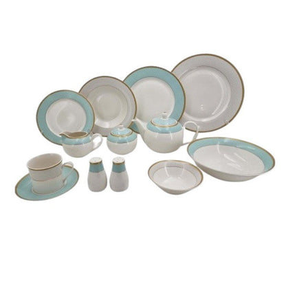 47P CrayGray Dinner Set – Elegant Full Crockery Collection | Premium Ceramic Tableware