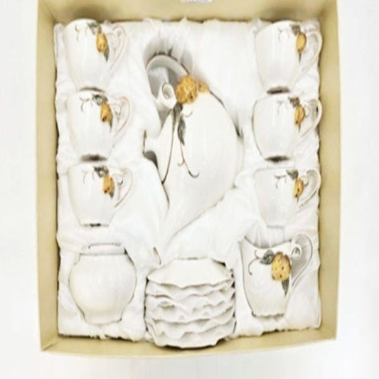 Bird Tea Set – 17 Pcs | Elegant Porcelain Tea Serveware Collection