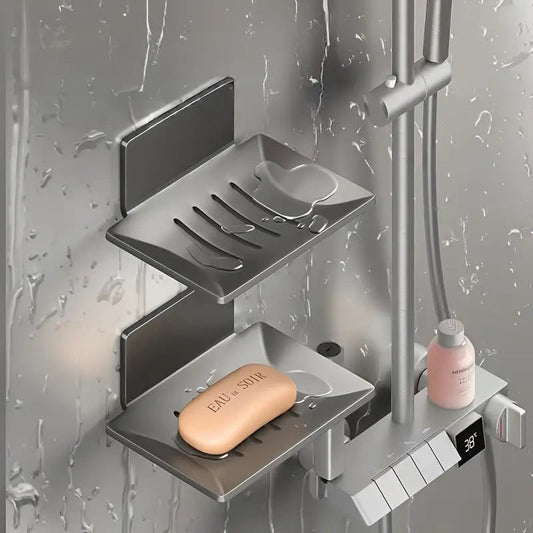 Wall Mounted Soap Dish With Drain Heavy Quality