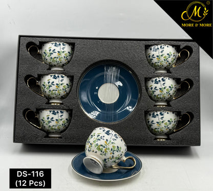 Johnson Bros Inspired Cup & Saucer Set - Design: DS-116
