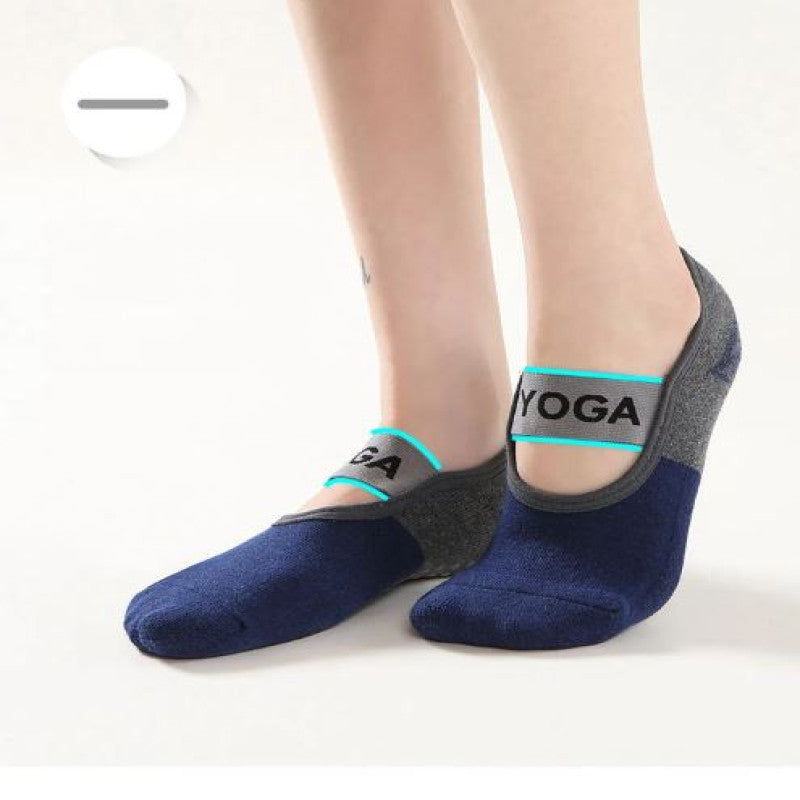 Women Anti-Slip Yoga Socks With Strip 1 Pair