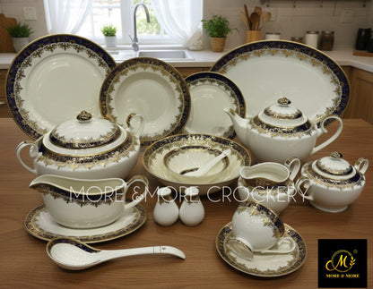 Yamasen Japan-Style Gold Plated Dinner Set - Design: Y-008