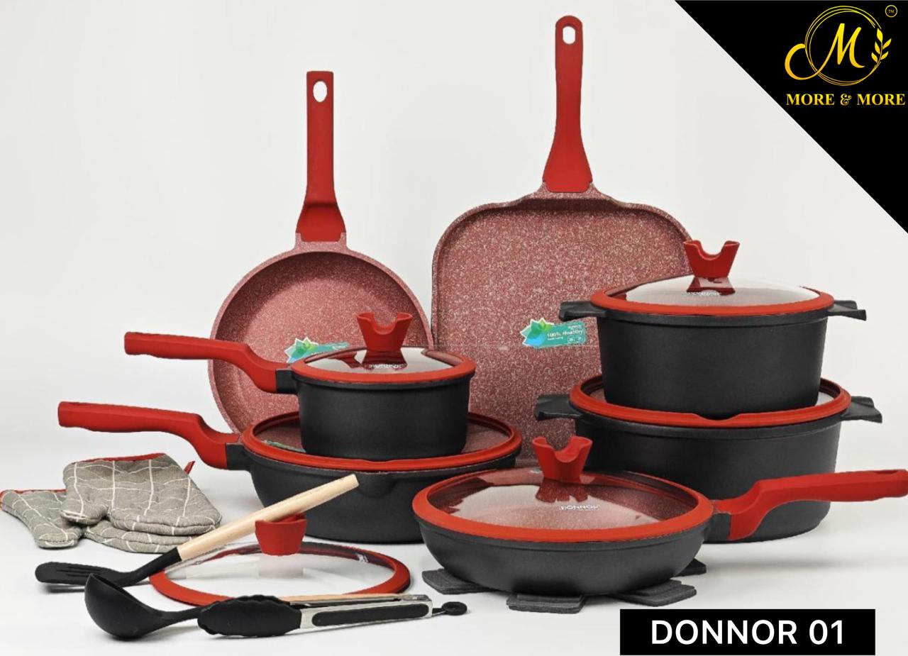 21-Pcs Non-Stick Cookware Set | Donnor 01 - R